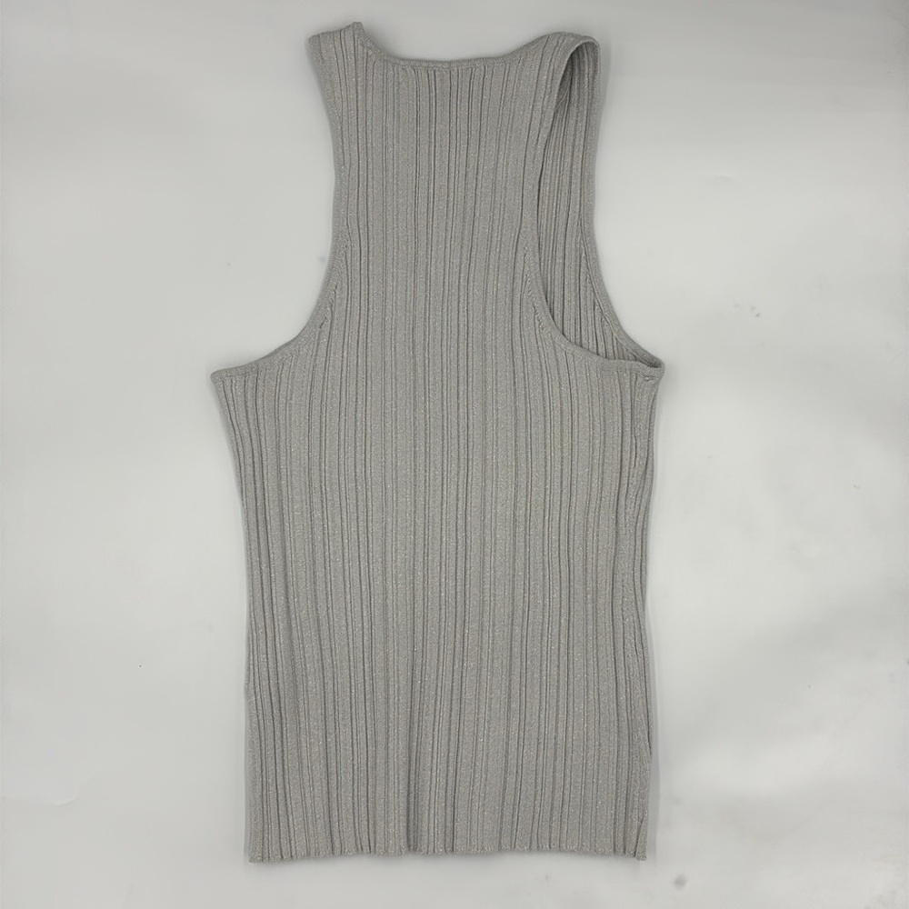 Madewell Signature Shimmer Knit Cutaway Sweater Tank - Picture 4 of 6